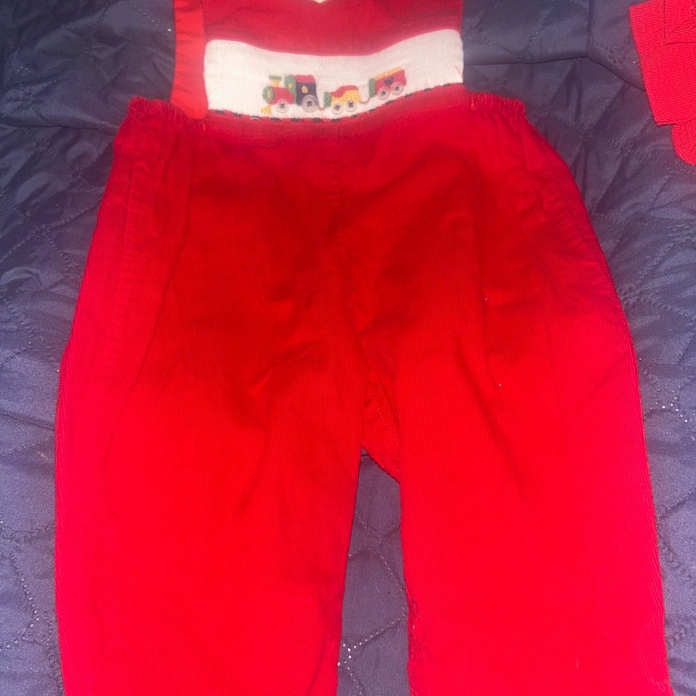 Vintage House of Hatten Christmas smocked John John